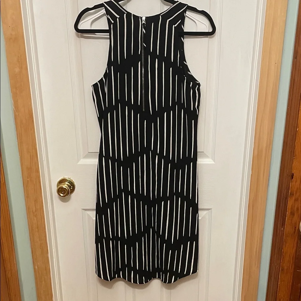 a new day Black and White Sleeveless Striped Mini Dress - Picture 9 of 10